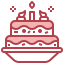 Birthday cake icon 64x64