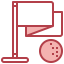 Golf flag icon 64x64
