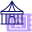 Цирковая палатка иконка 64x64