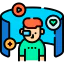 Virtual reality icon 64x64
