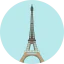 Eiffel tower icon 64x64