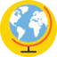 Earth globe icon 64x64