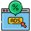 Click through rate Symbol 64x64