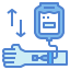 Blood transfusion icon 64x64
