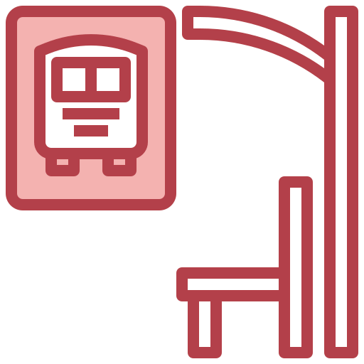 Bus stop icon