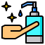 Hand gel icon 64x64