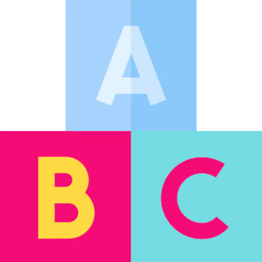 Abc block icon