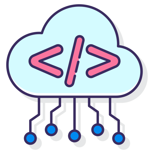 Cloud coding ícono