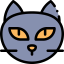 Black cat icon 64x64