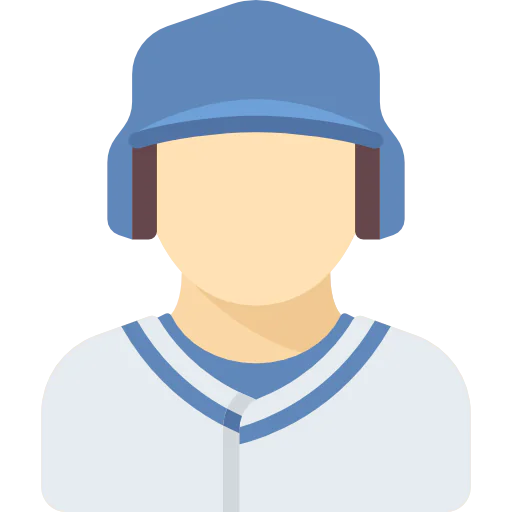 Baseball player icon