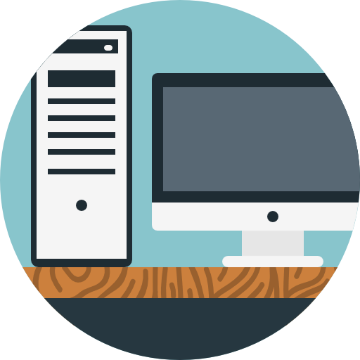 Desktop computer icon