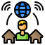 Wireless internet biểu tượng 64x64