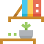 Book shelves Symbol 64x64