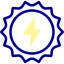Sun energy icon 64x64