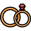Wedding rings icon 64x64