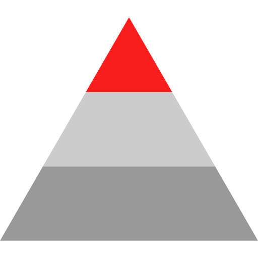 Pyramid chart icon