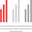 Bar chart icon 64x64