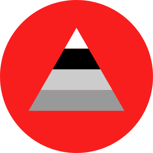 Pyramid chart icon