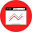 Line chart icon 64x64