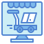 Online shopping icon 64x64