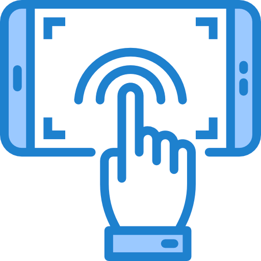 Screen touch icon