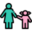 Mother and daughter icon 64x64