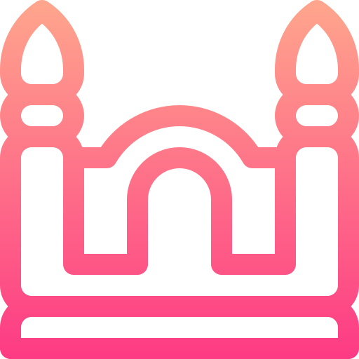 Inflatable castle icon
