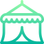 Цирковая палатка иконка 64x64