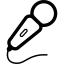 Microphone with cable icon 64x64