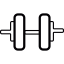 Gym Dumbbell icon 64x64