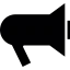 Black hand speaker icon 64x64
