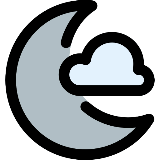 Cloudy night icon