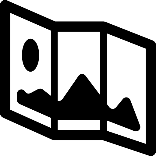 Touristic map icon