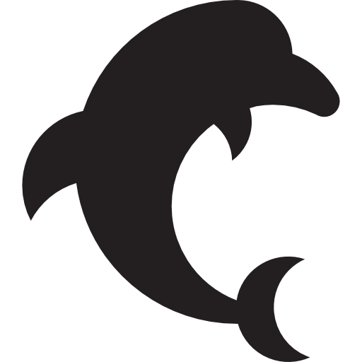 Jumping dolphin icon