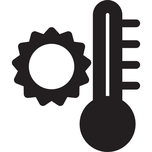 Summer temperature icon