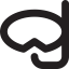 Scuba dive goggles icon 64x64