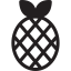 Pineapple with leeves іконка 64x64