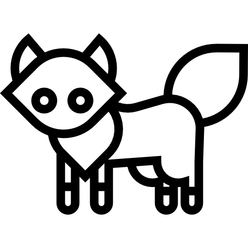 Fox facing left icon