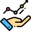Line chart icon 64x64