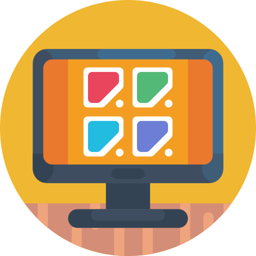 Desktop computer icon