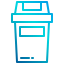 Rubbish bin icon 64x64