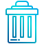 Rubbish bin icon 64x64