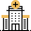 Hospital building icon 64x64