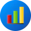 Bar chart icon 64x64