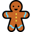 Gingerbread man ícono 64x64