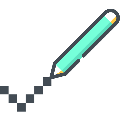Pixelated icon