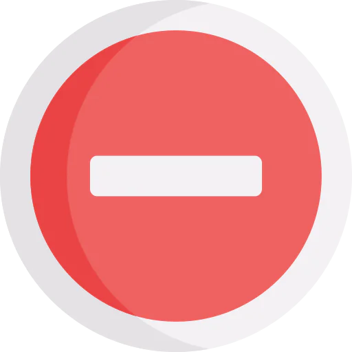No entry icon