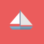 Sailing boat icon 64x64