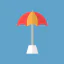 Sun umbrella icône 64x64
