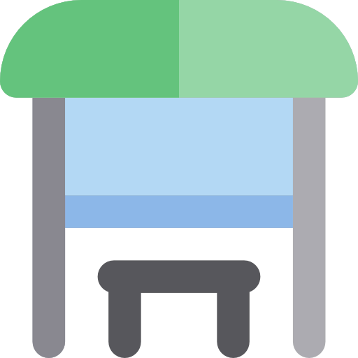 Bus stop icon